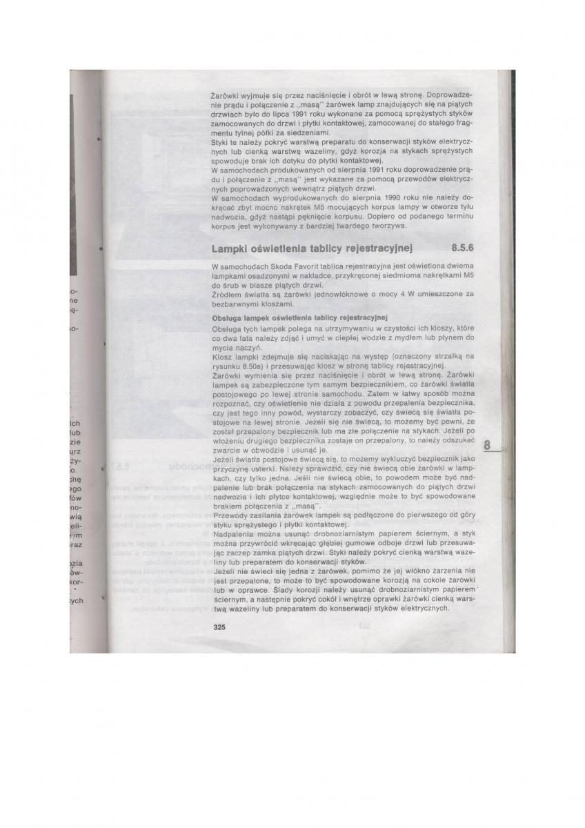 Skoda Favorit instrukcja obslugi / page 320