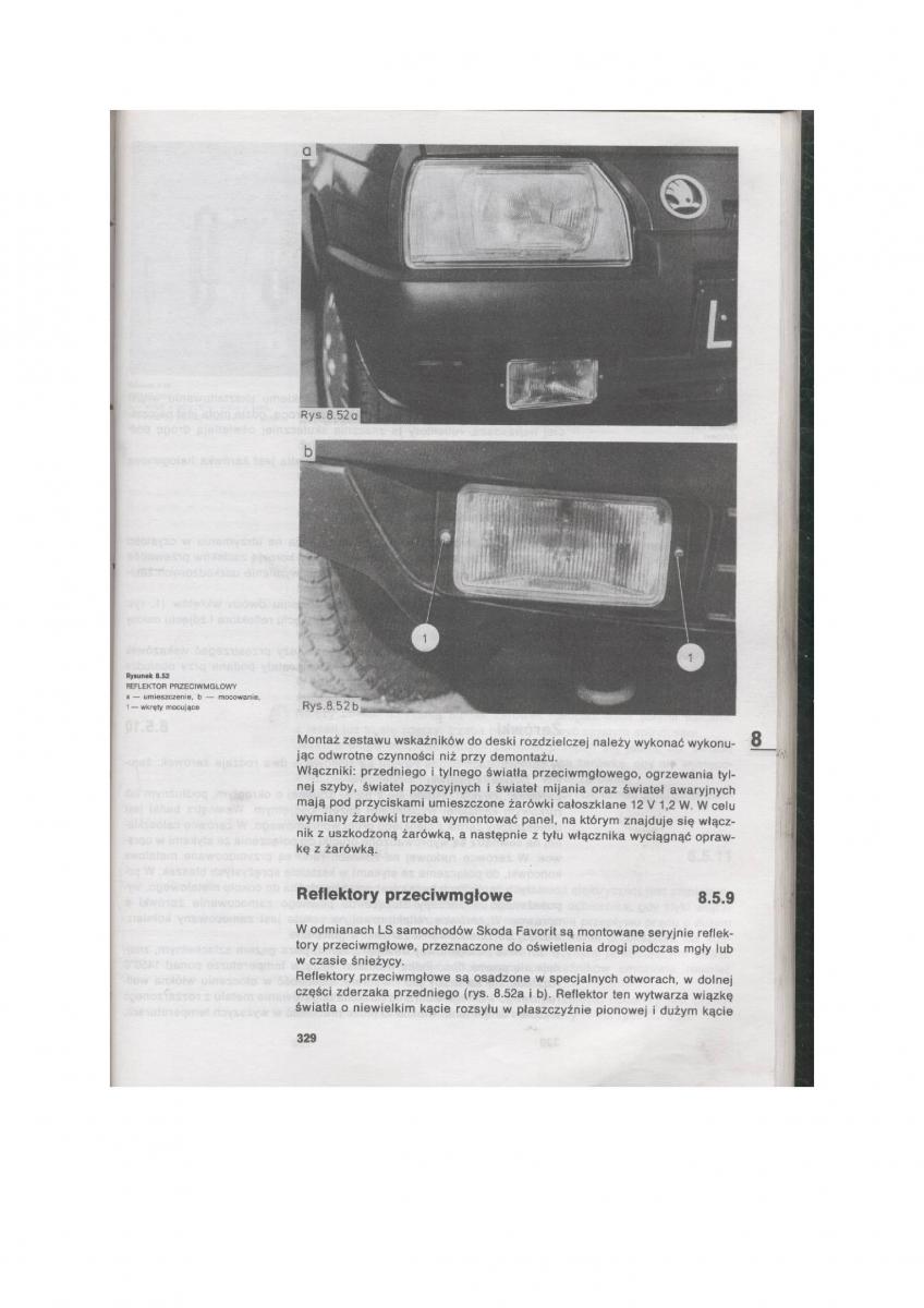 Skoda Favorit instrukcja obslugi / page 324