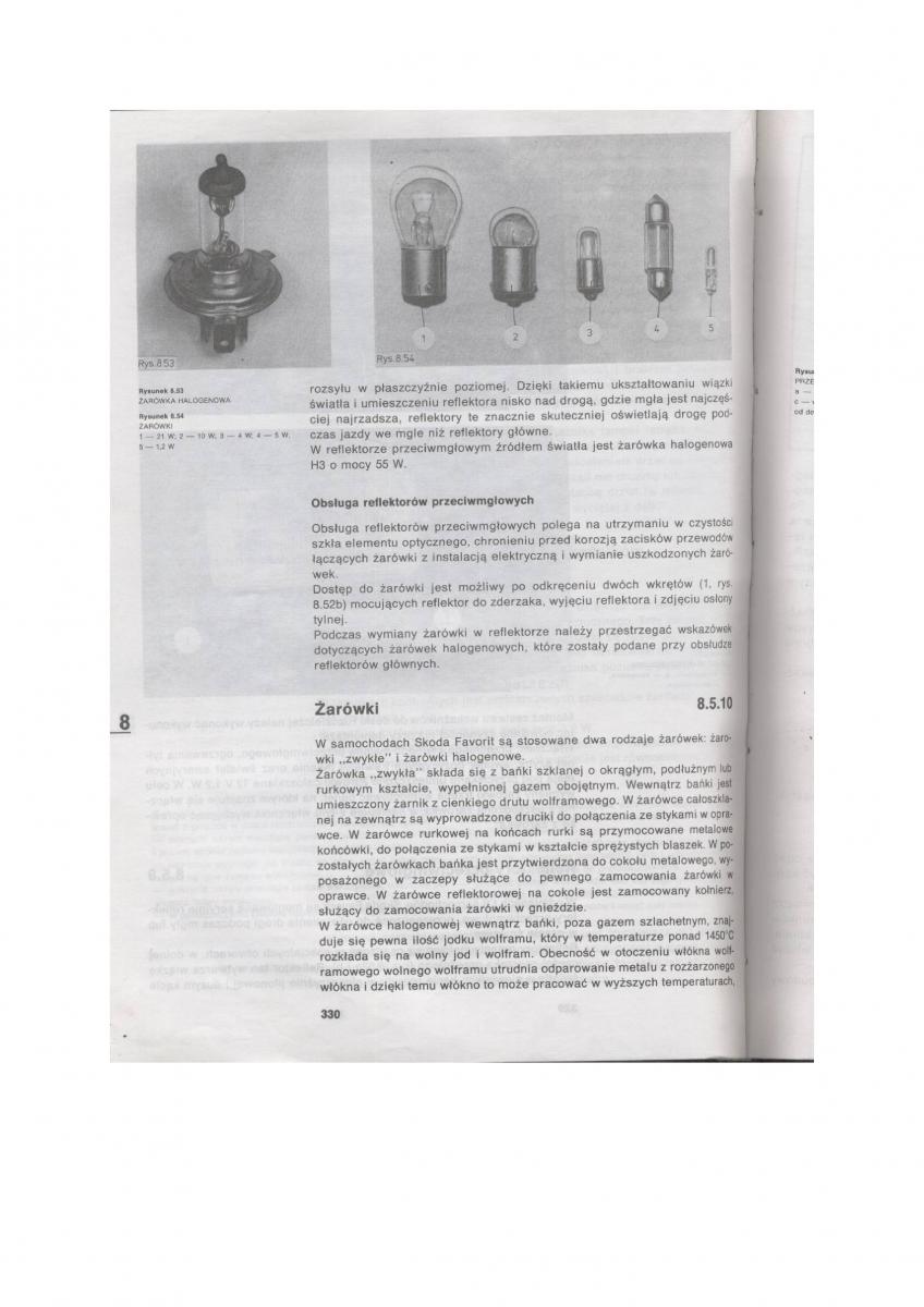 Skoda Favorit instrukcja obslugi / page 325