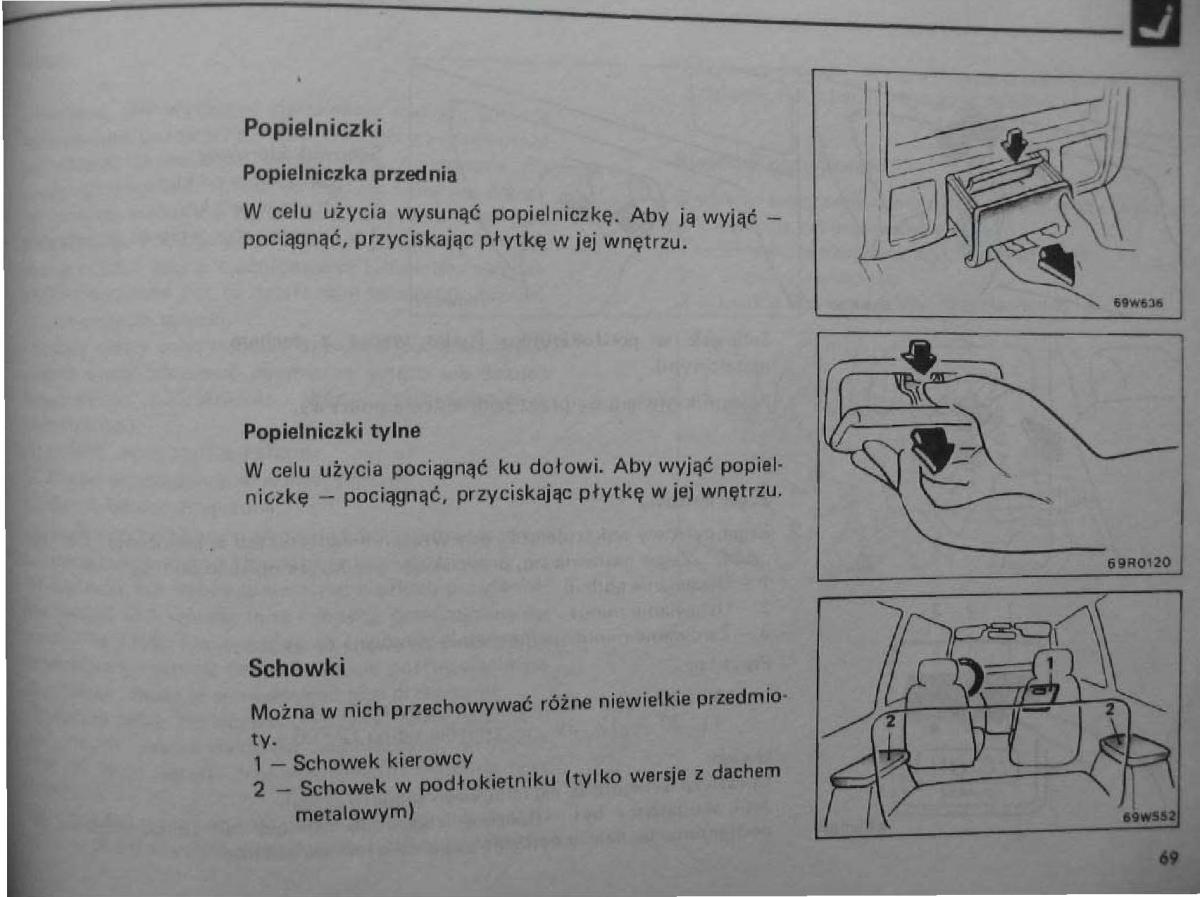 Mitsubishi Pajero I 1 instrukcja obslugi / page 70