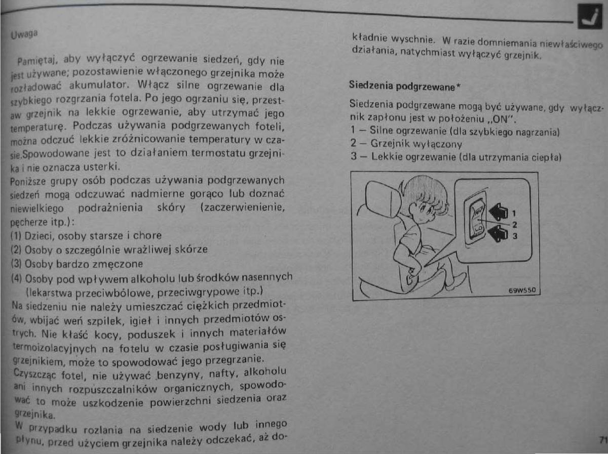 Mitsubishi Pajero I 1 instrukcja obslugi / page 72