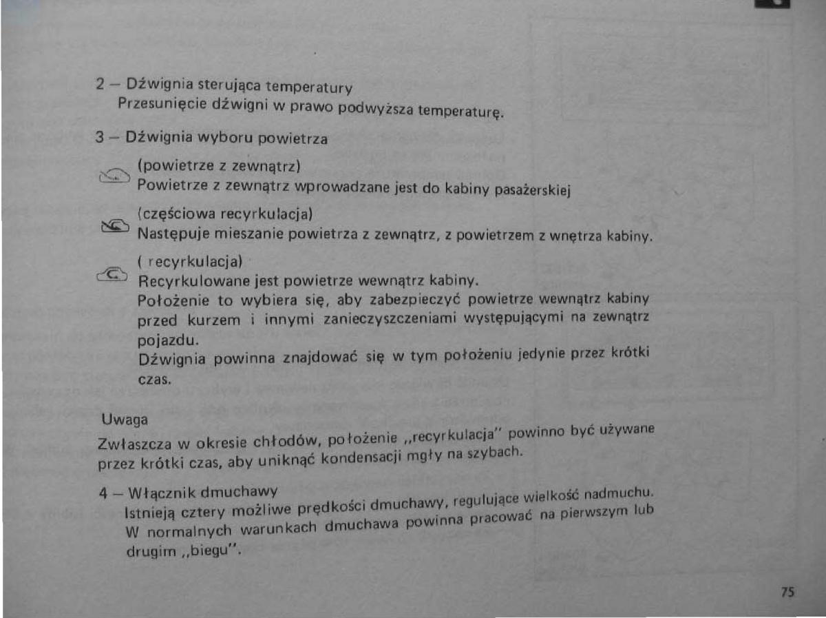 Mitsubishi Pajero I 1 instrukcja obslugi / page 76