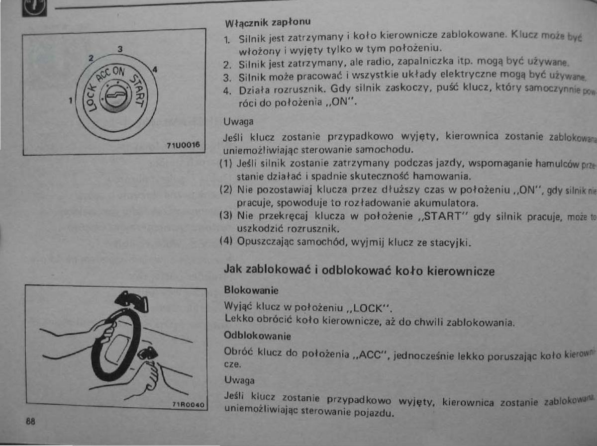 Mitsubishi Pajero I 1 instrukcja obslugi / page 89