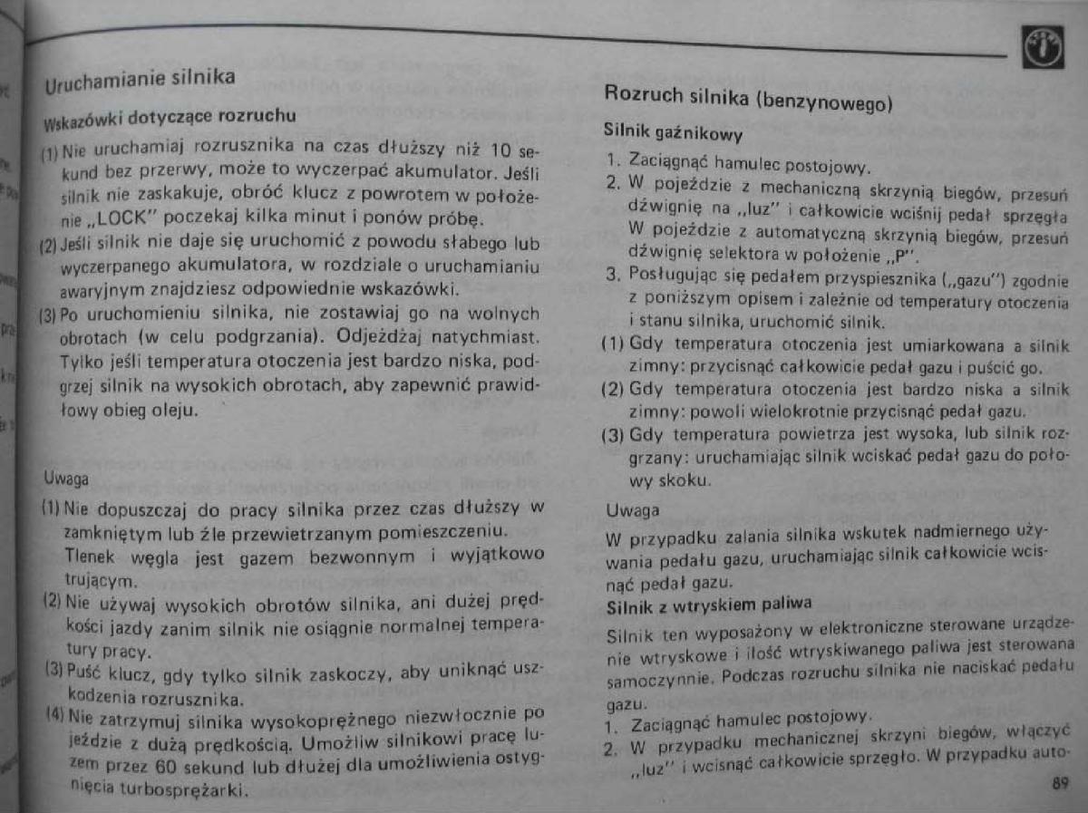 Mitsubishi Pajero I 1 instrukcja obslugi / page 90