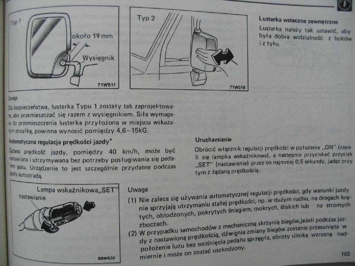 Mitsubishi Pajero I 1 instrukcja obslugi / page 104