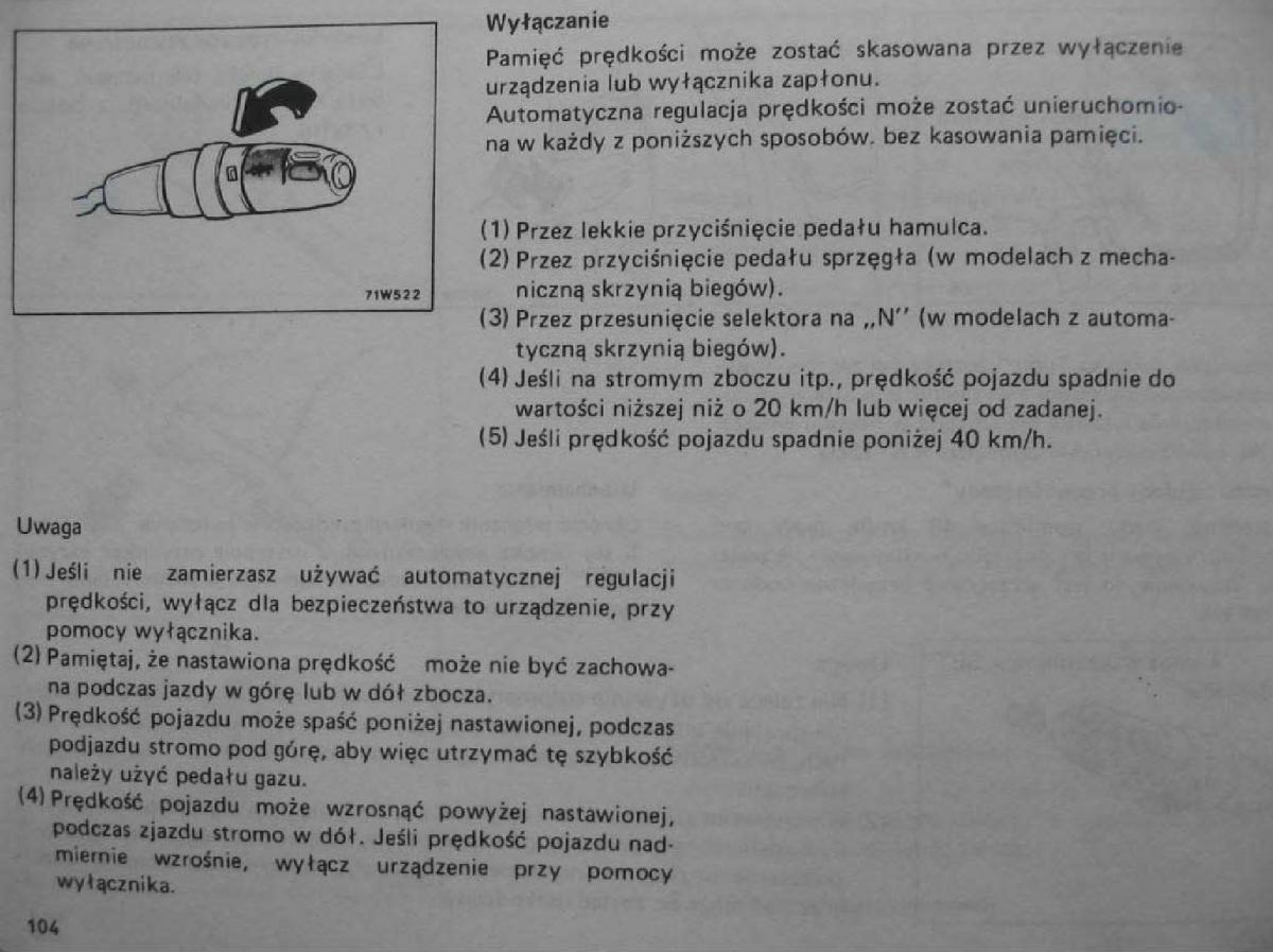 Mitsubishi Pajero I 1 instrukcja obslugi / page 106