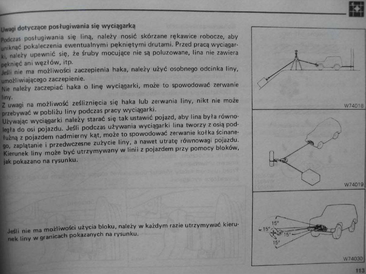 Mitsubishi Pajero I 1 instrukcja obslugi / page 113