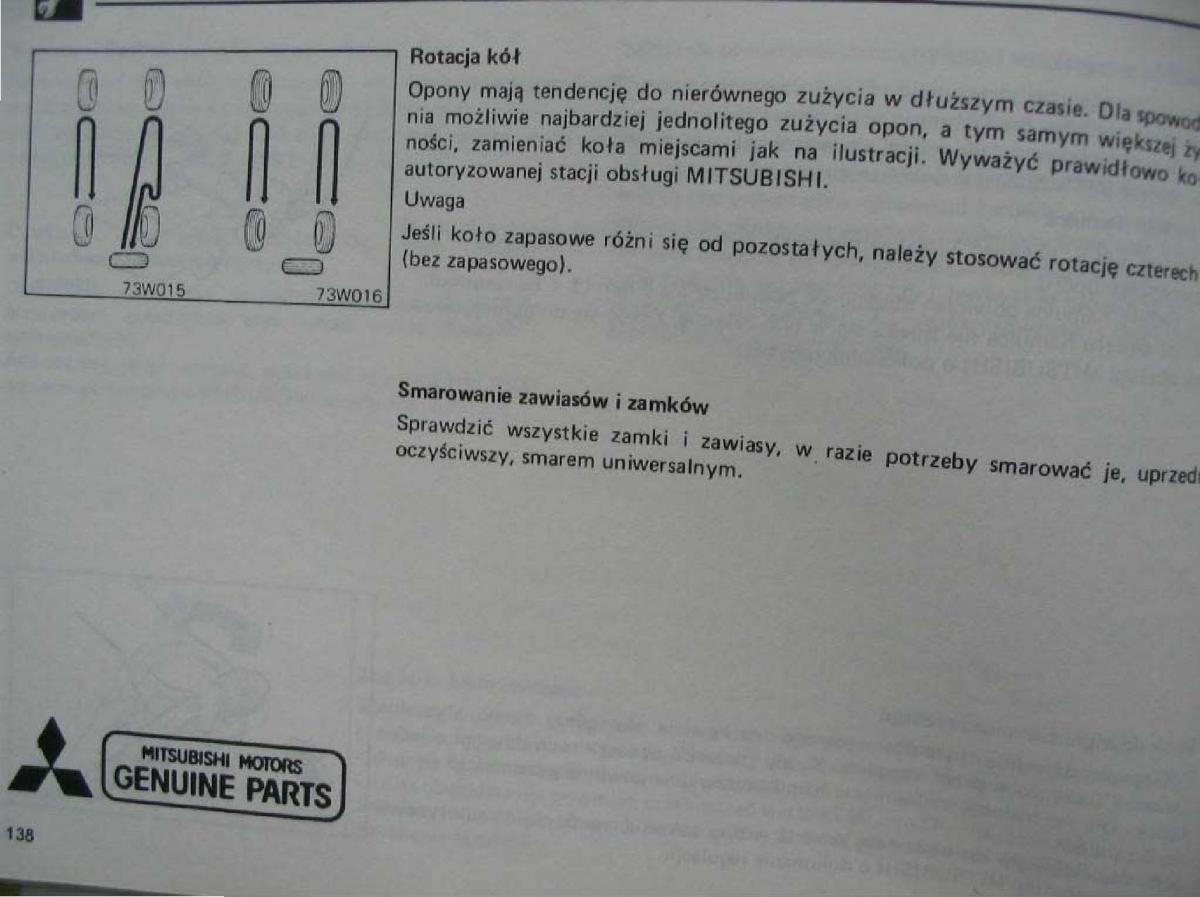 Mitsubishi Pajero I 1 instrukcja obslugi / page 135