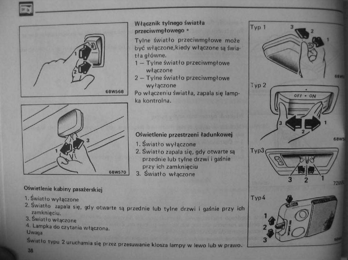 Mitsubishi Pajero I 1 instrukcja obslugi / page 38