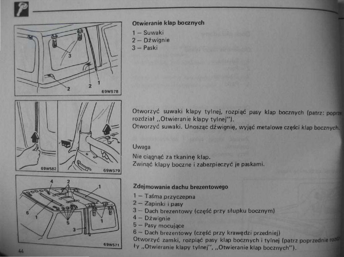 Mitsubishi Pajero I 1 instrukcja obslugi / page 45