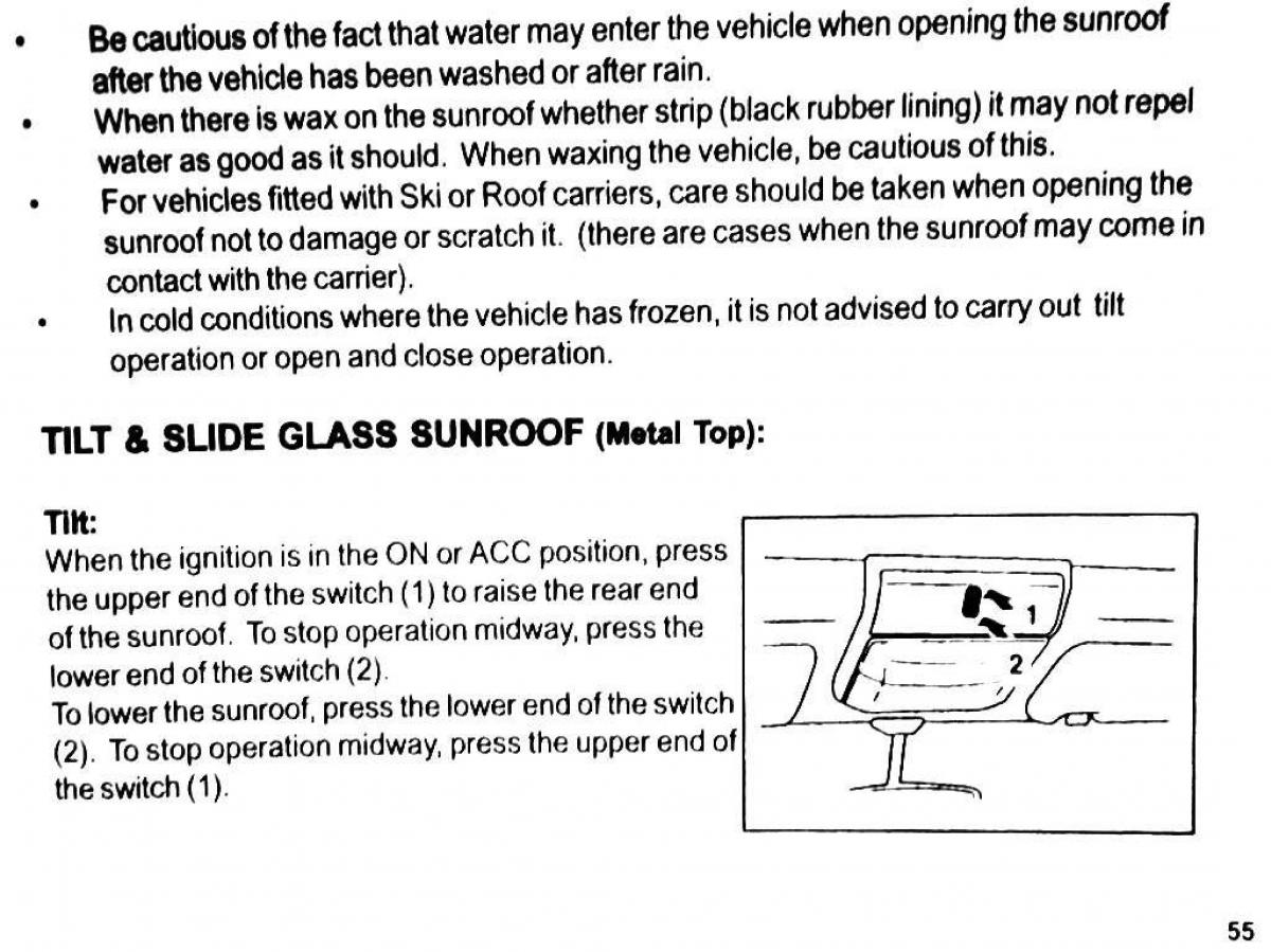 Mitsubishi Pajero II 2 owners manual / page 55