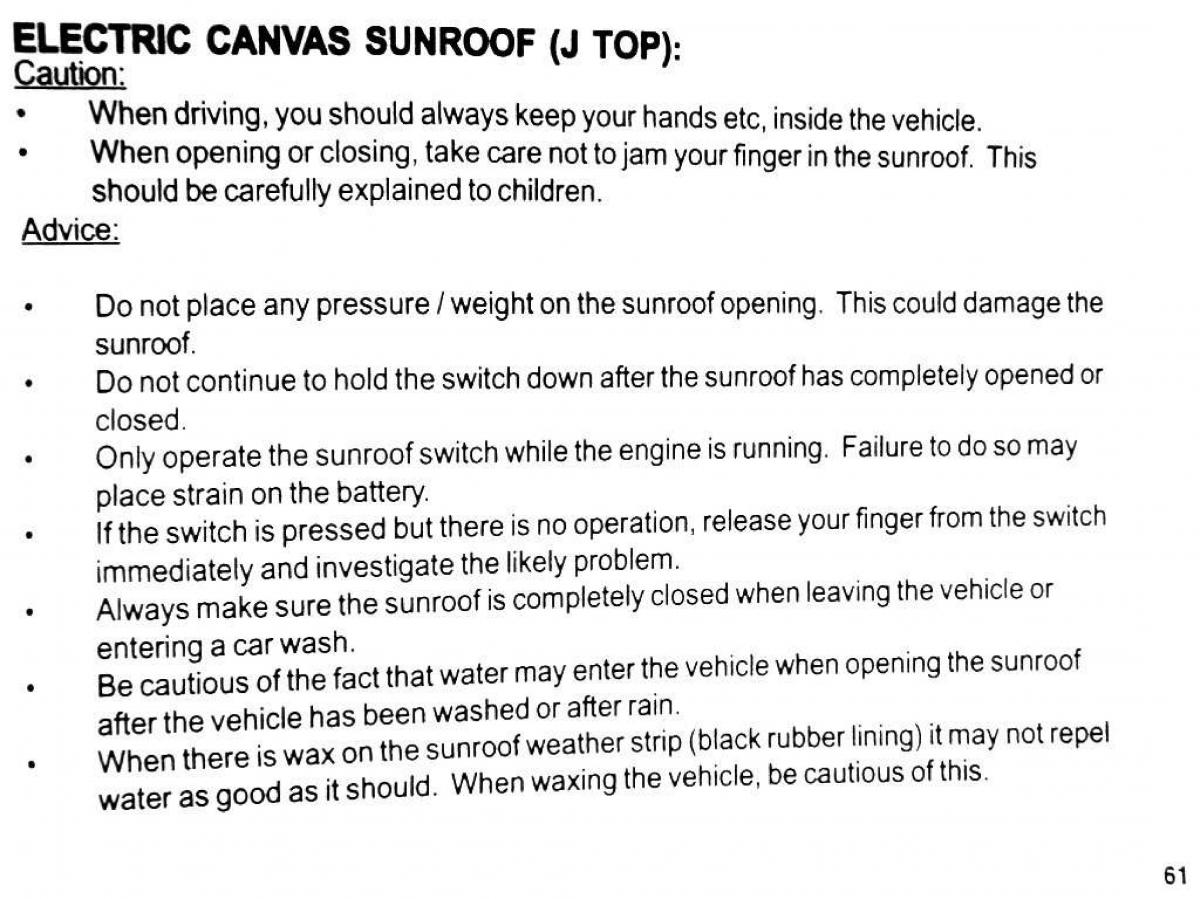 Mitsubishi Pajero II 2 owners manual / page 61