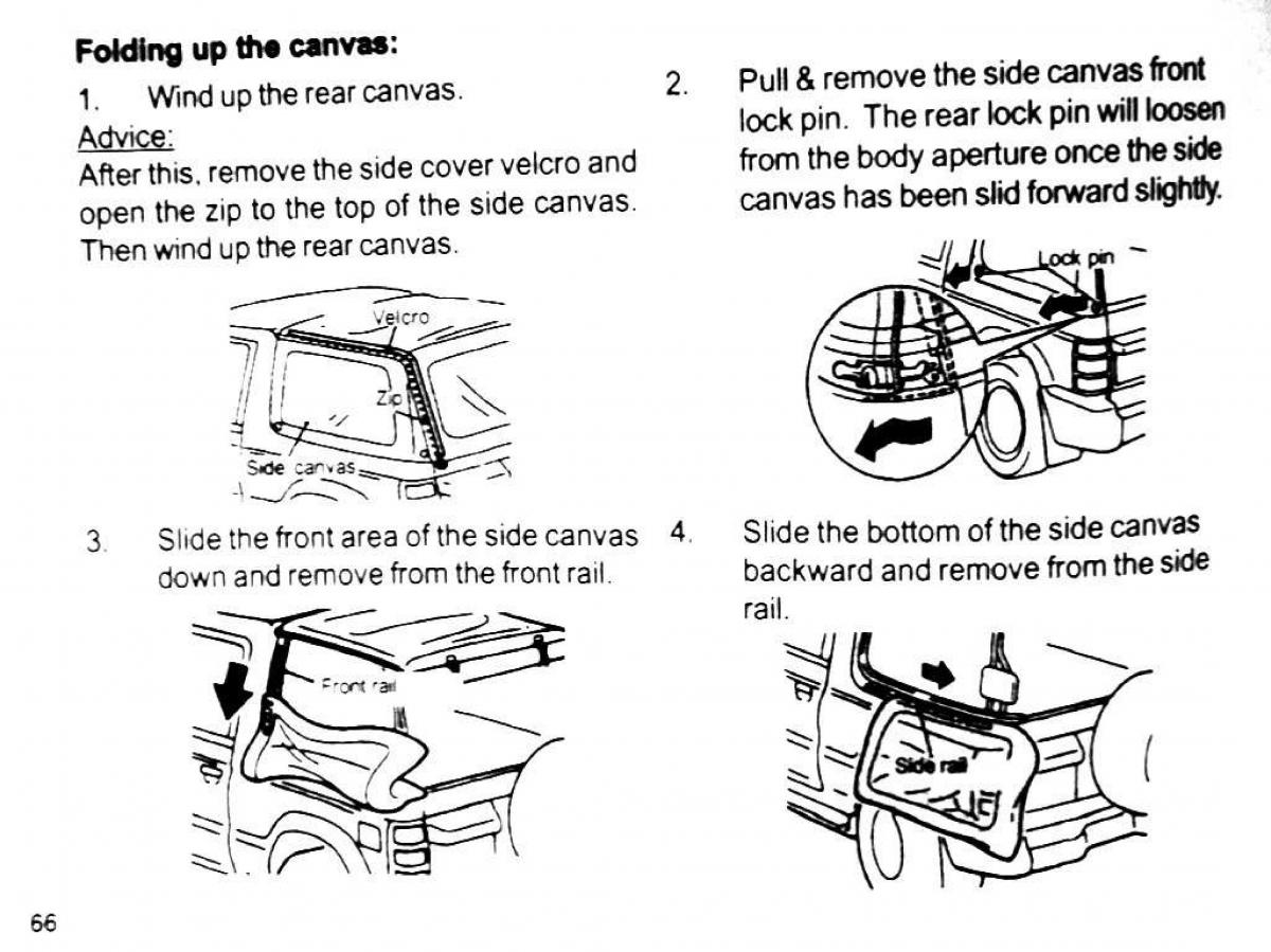 Mitsubishi Pajero II 2 owners manual / page 66