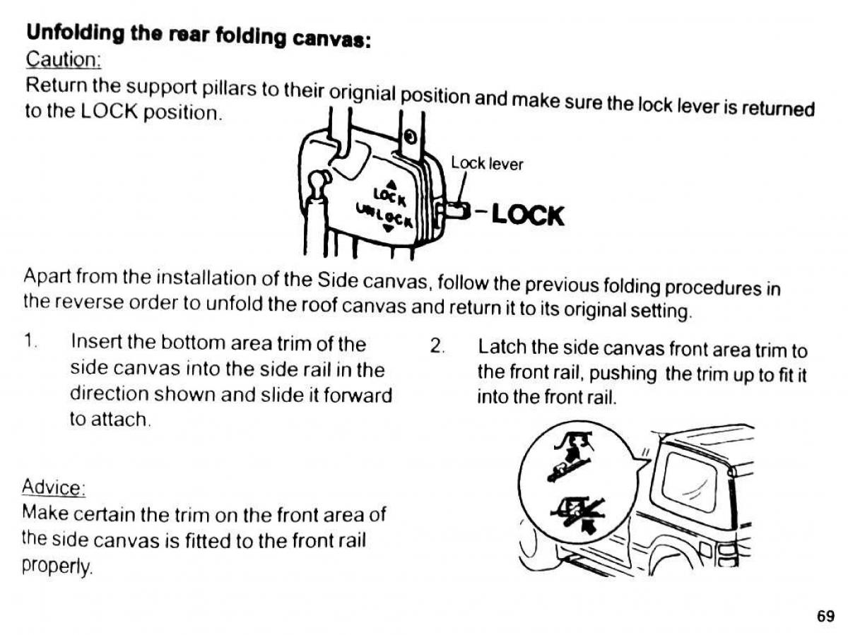 Mitsubishi Pajero II 2 owners manual / page 69