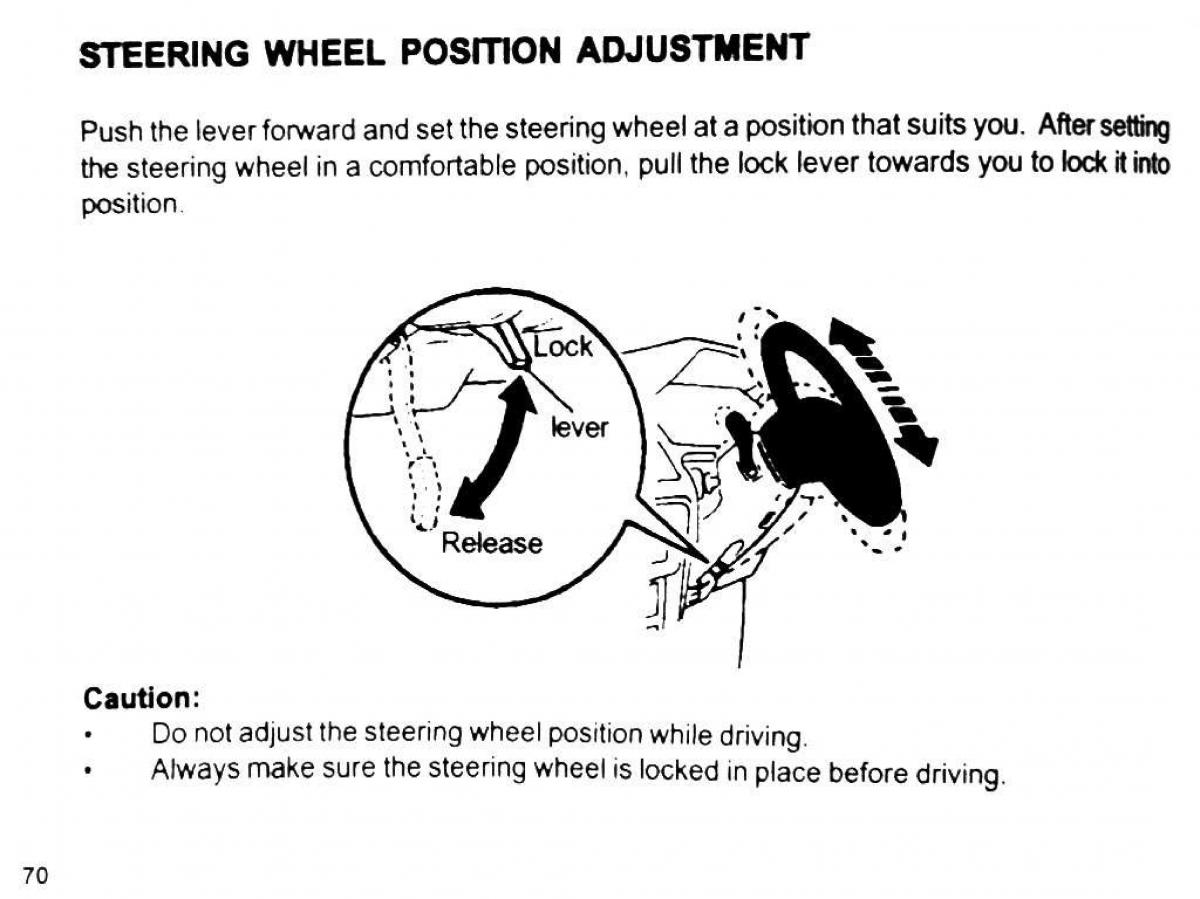 Mitsubishi Pajero II 2 owners manual / page 70