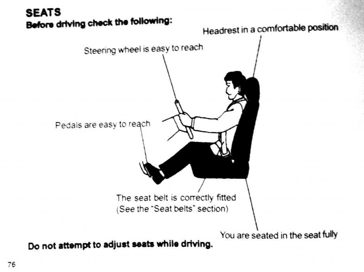 Mitsubishi Pajero II 2 owners manual / page 76