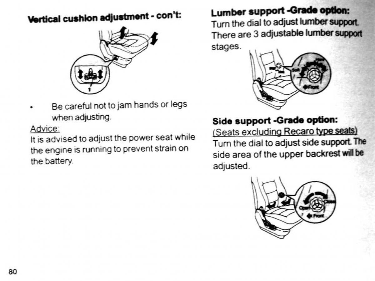 Mitsubishi Pajero II 2 owners manual / page 80