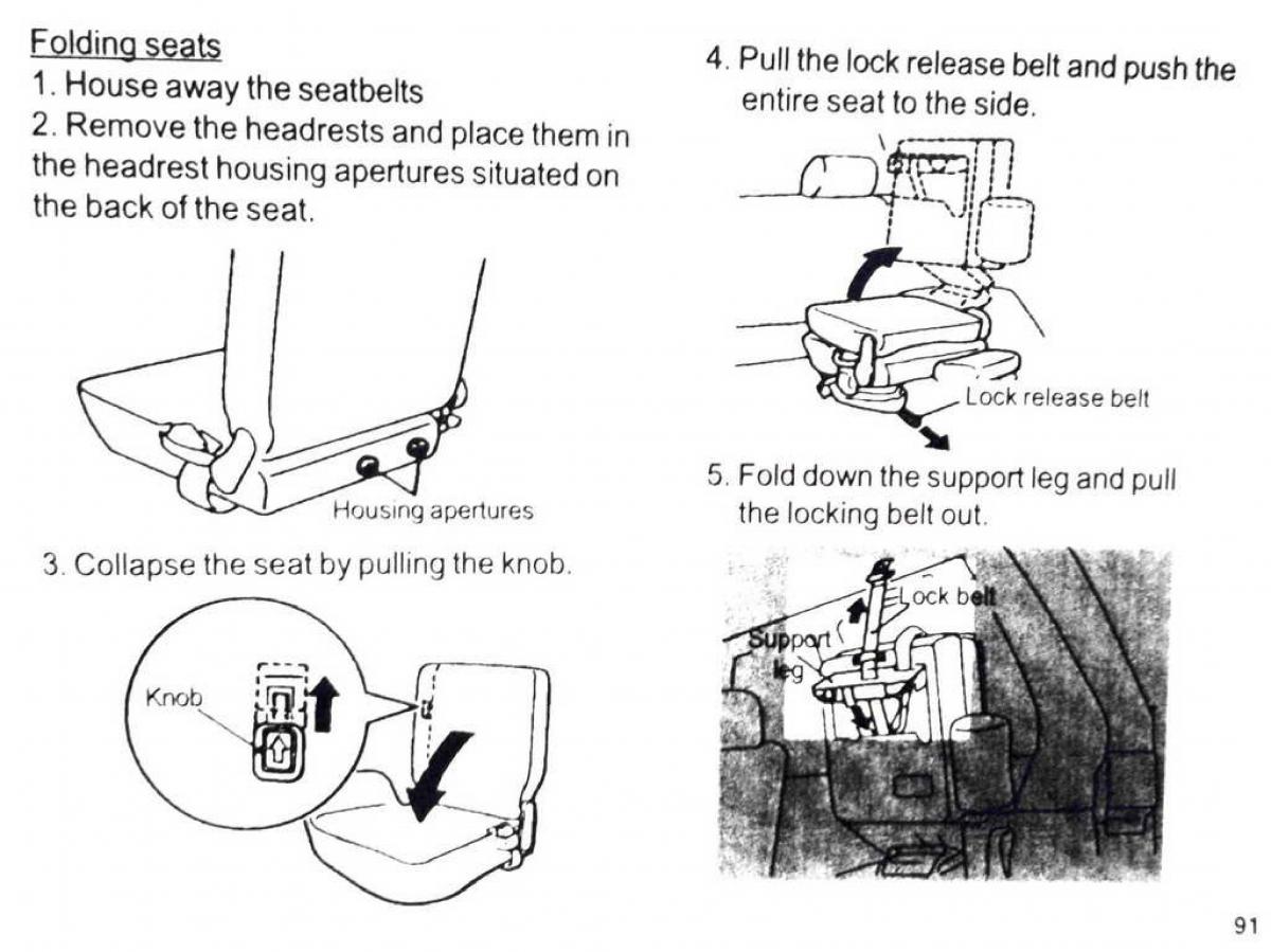 Mitsubishi Pajero II 2 owners manual / page 91