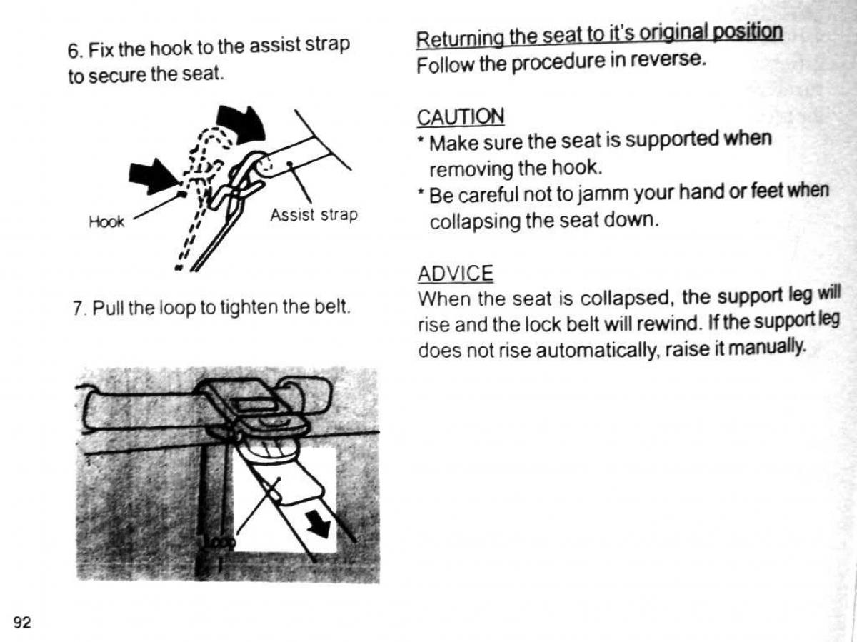 Mitsubishi Pajero II 2 owners manual / page 92