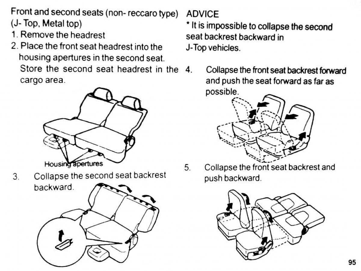 Mitsubishi Pajero II 2 owners manual / page 95