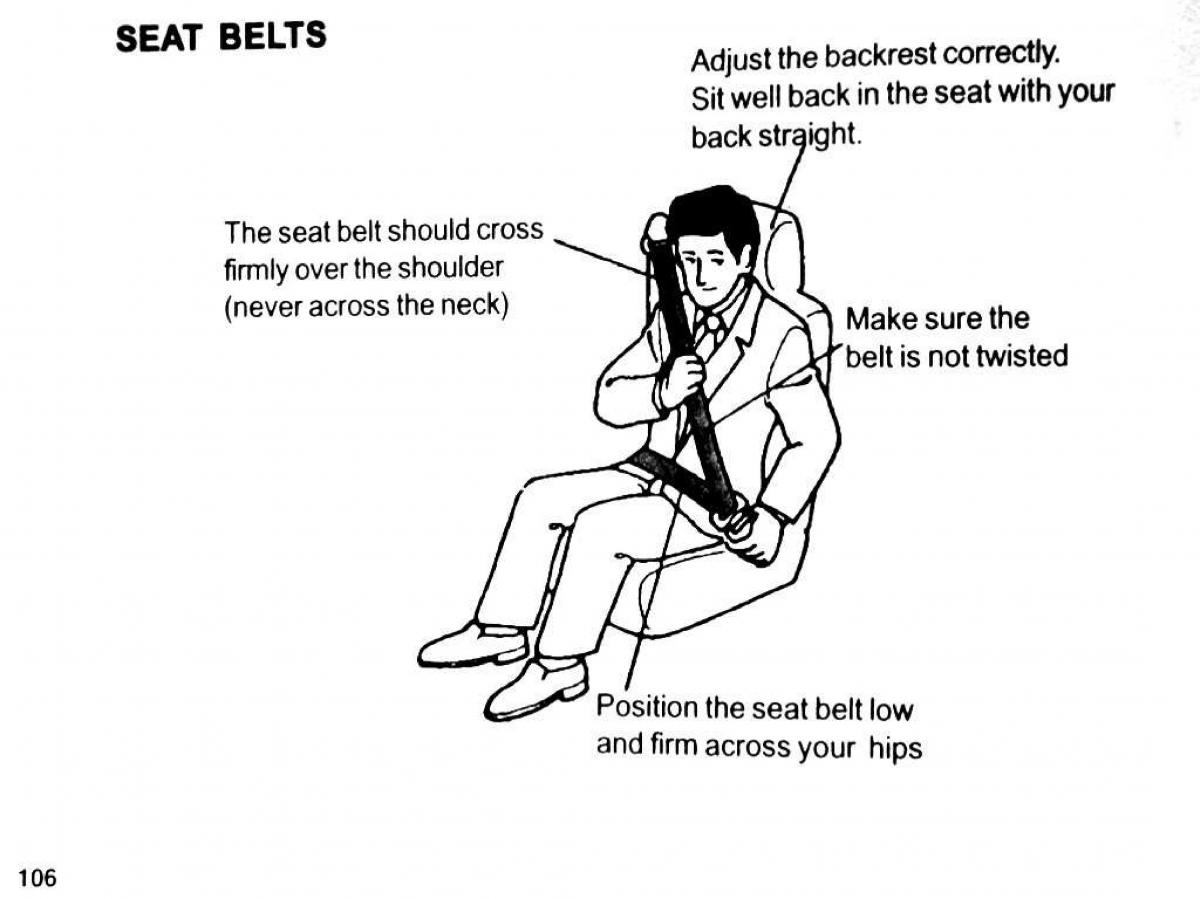 Mitsubishi Pajero II 2 owners manual / page 106