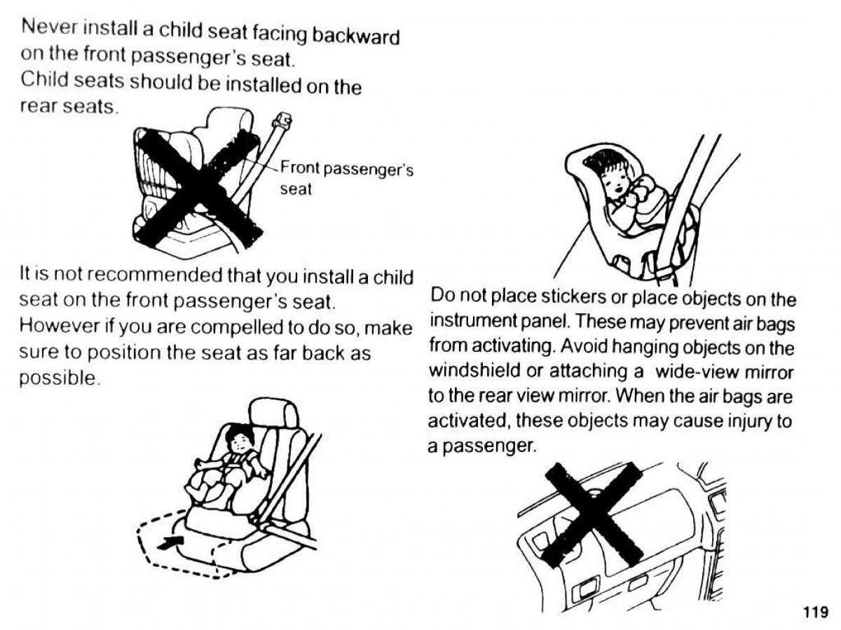 Mitsubishi Pajero II 2 owners manual / page 119