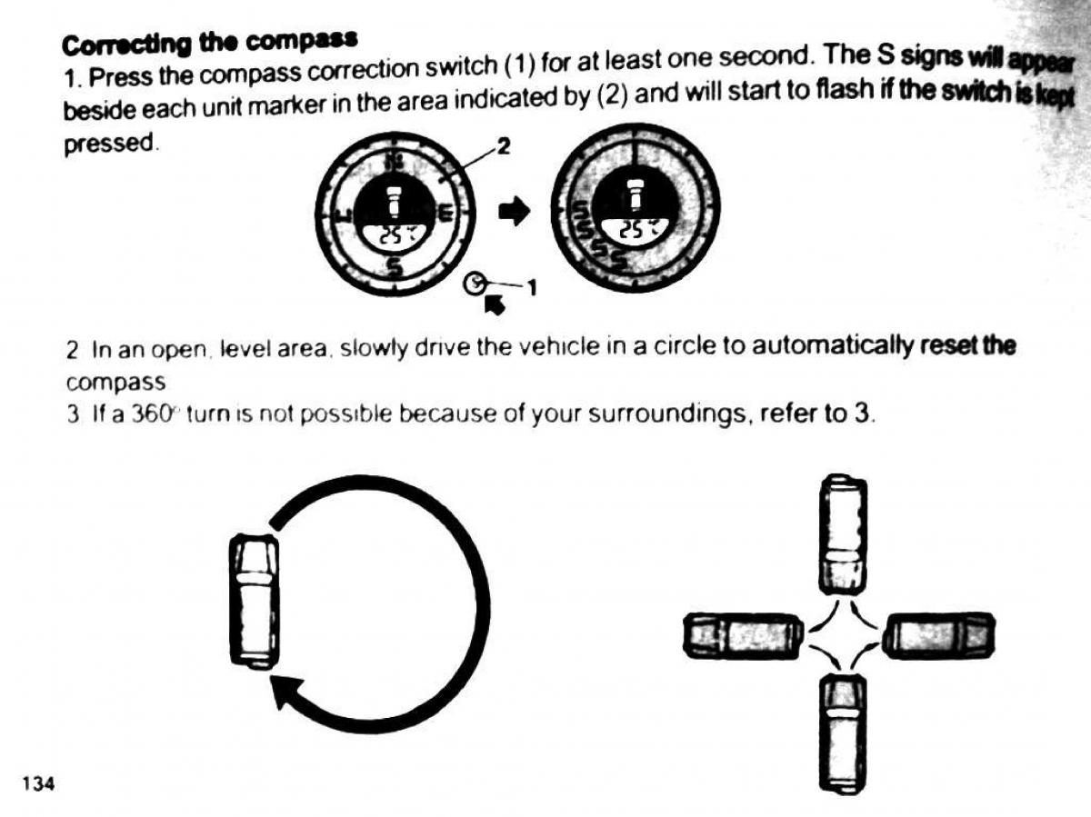 Mitsubishi Pajero II 2 owners manual / page 134