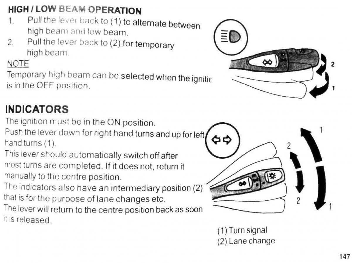 Mitsubishi Pajero II 2 owners manual / page 147