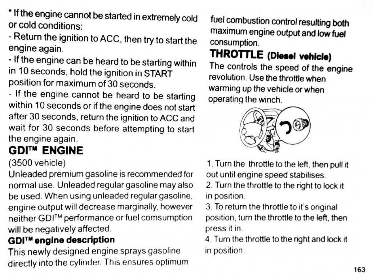 Mitsubishi Pajero II 2 owners manual / page 163