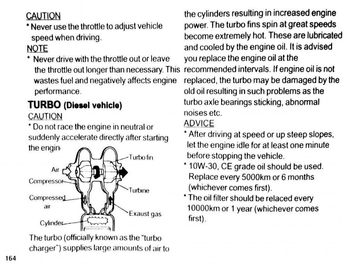 Mitsubishi Pajero II 2 owners manual / page 164