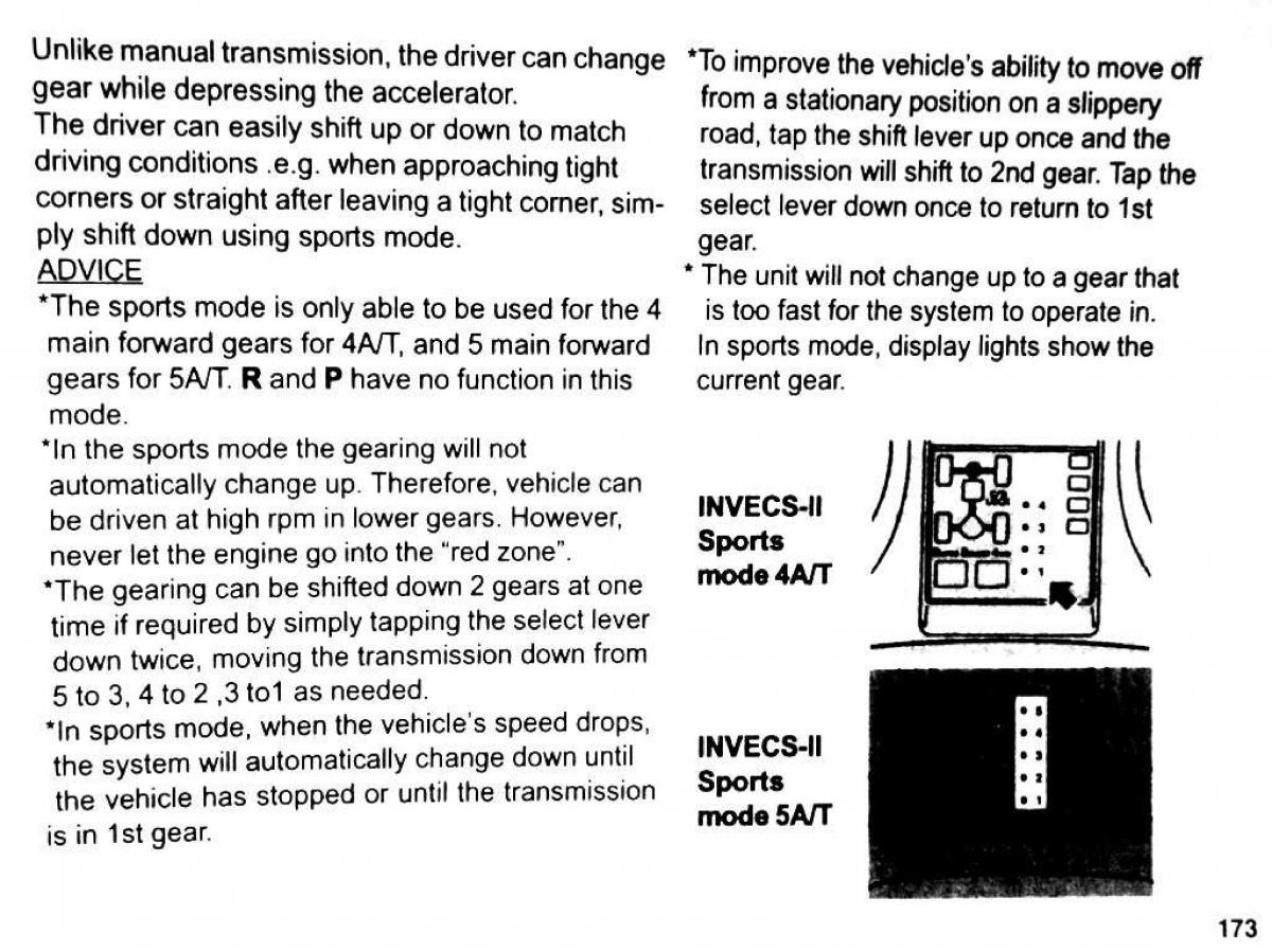 Mitsubishi Pajero II 2 owners manual / page 173