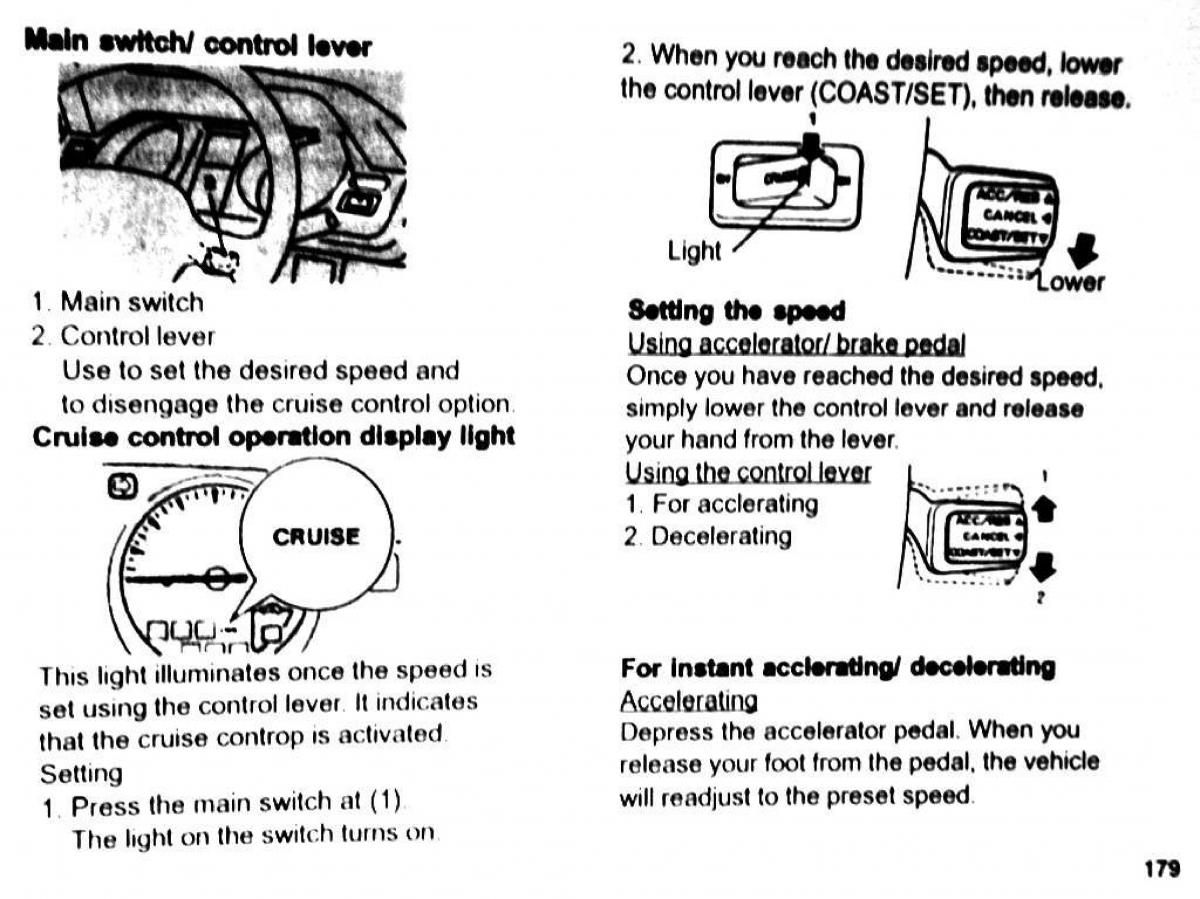 Mitsubishi Pajero II 2 owners manual / page 179