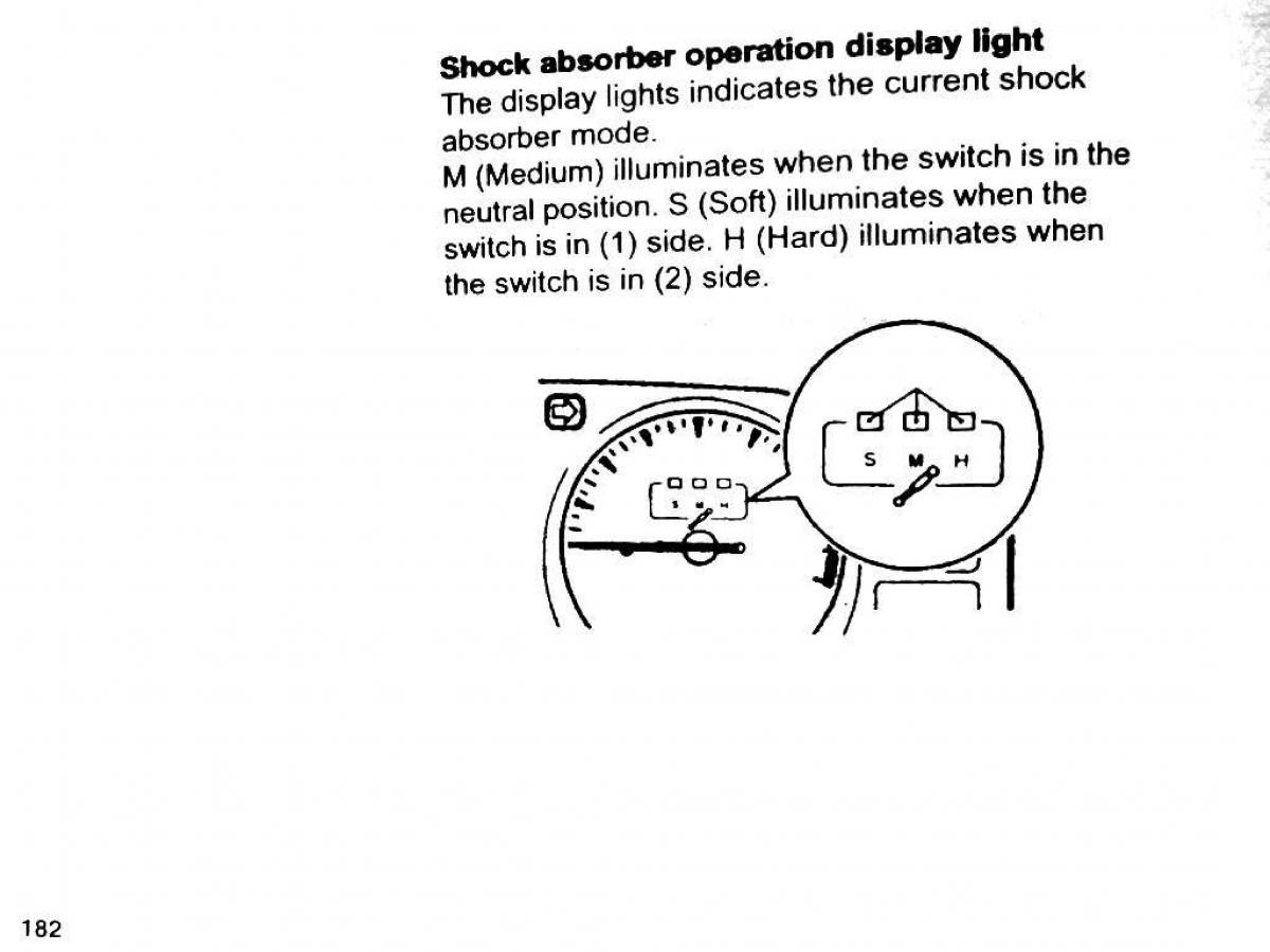 Mitsubishi Pajero II 2 owners manual / page 182