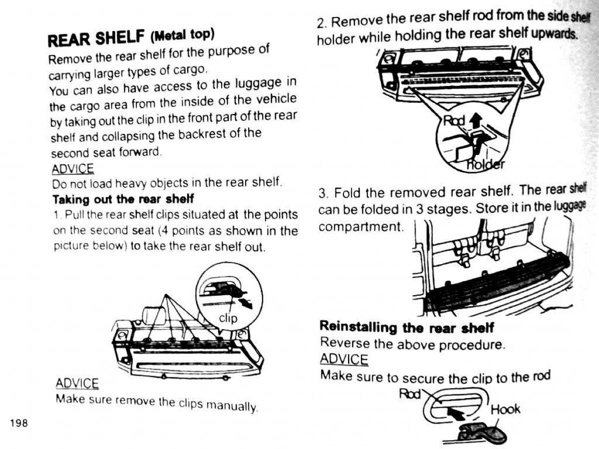 Mitsubishi Pajero II 2 owners manual / page 198