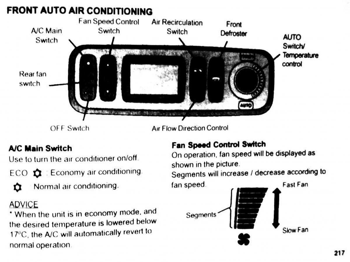 Mitsubishi Pajero II 2 owners manual / page 217