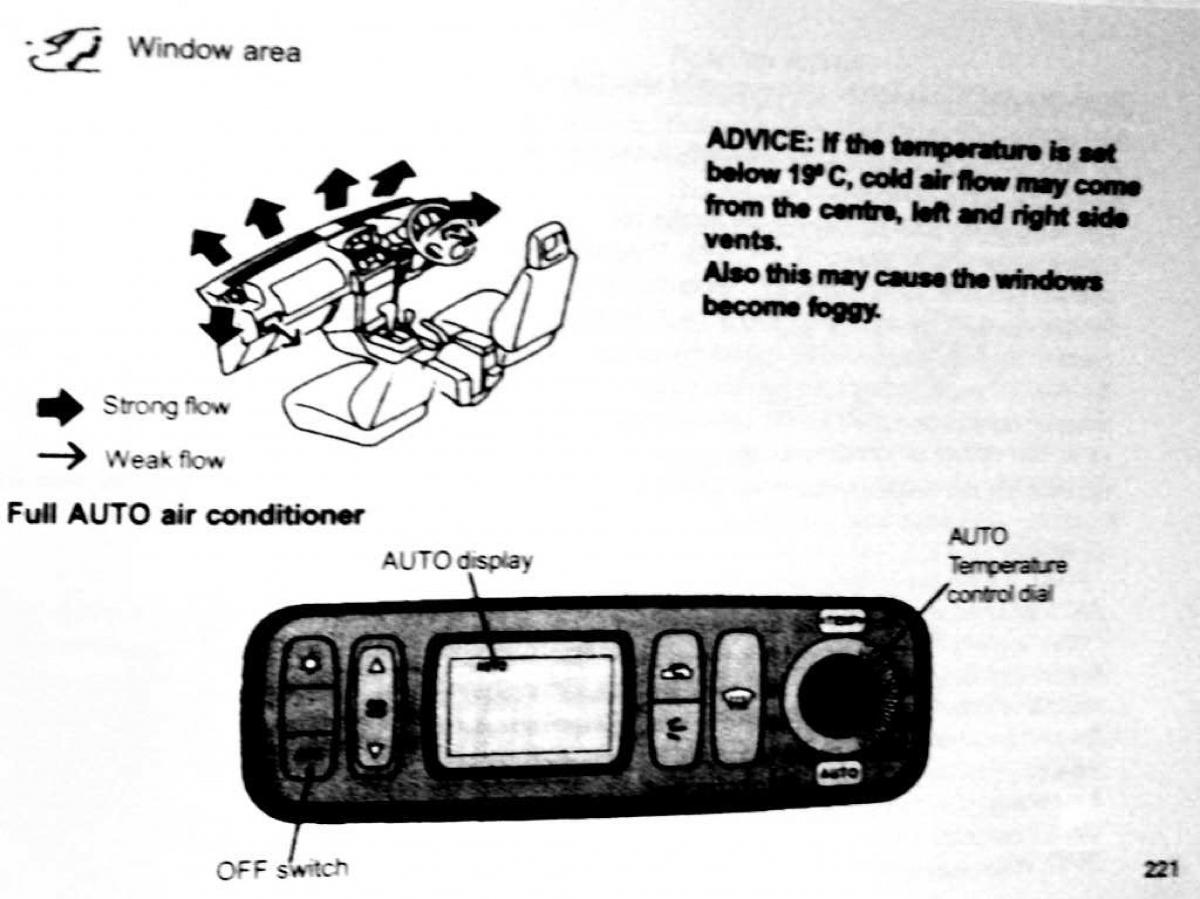 Mitsubishi Pajero II 2 owners manual / page 221