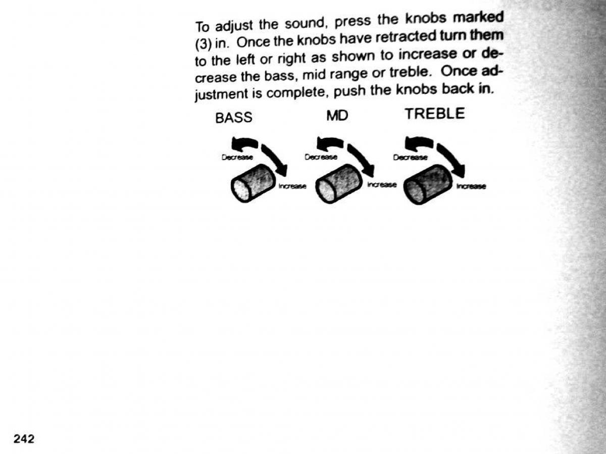 Mitsubishi Pajero II 2 owners manual / page 242