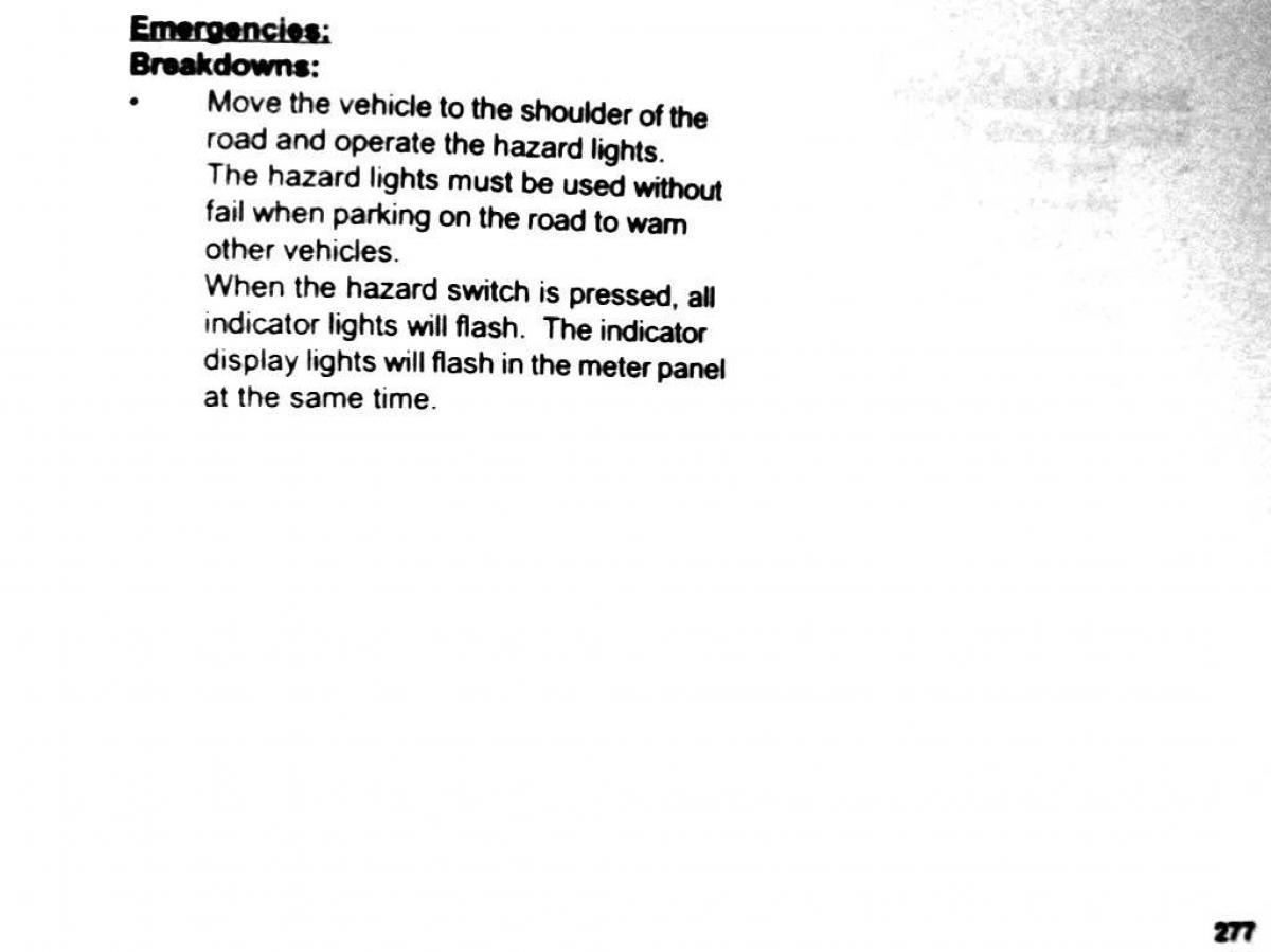 Mitsubishi Pajero II 2 owners manual / page 277