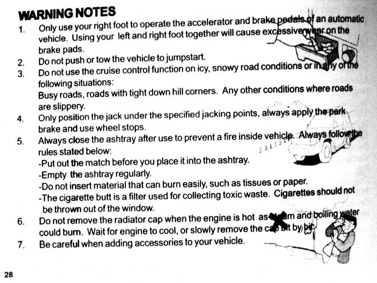 Mitsubishi Pajero II 2 owners manual / page 28