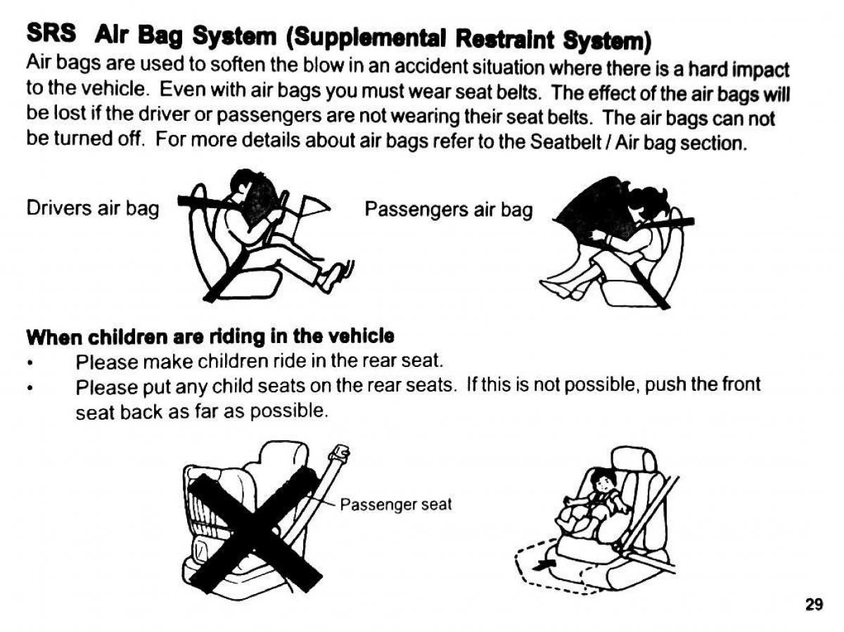 Mitsubishi Pajero II 2 owners manual / page 29