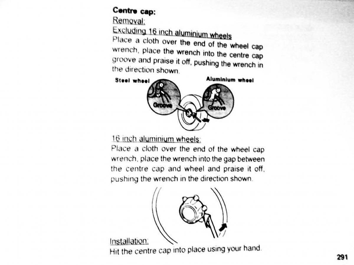 Mitsubishi Pajero II 2 owners manual / page 291