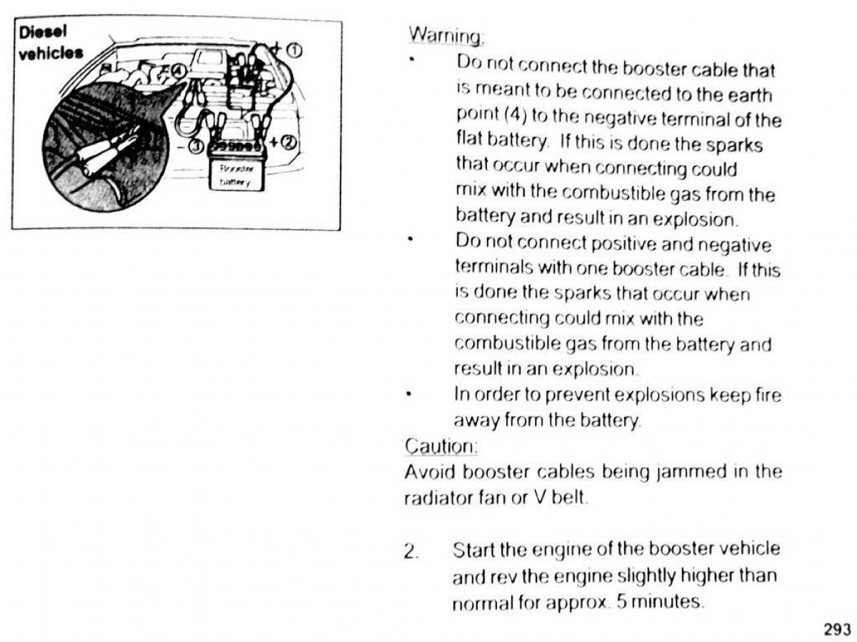 Mitsubishi Pajero II 2 owners manual / page 293