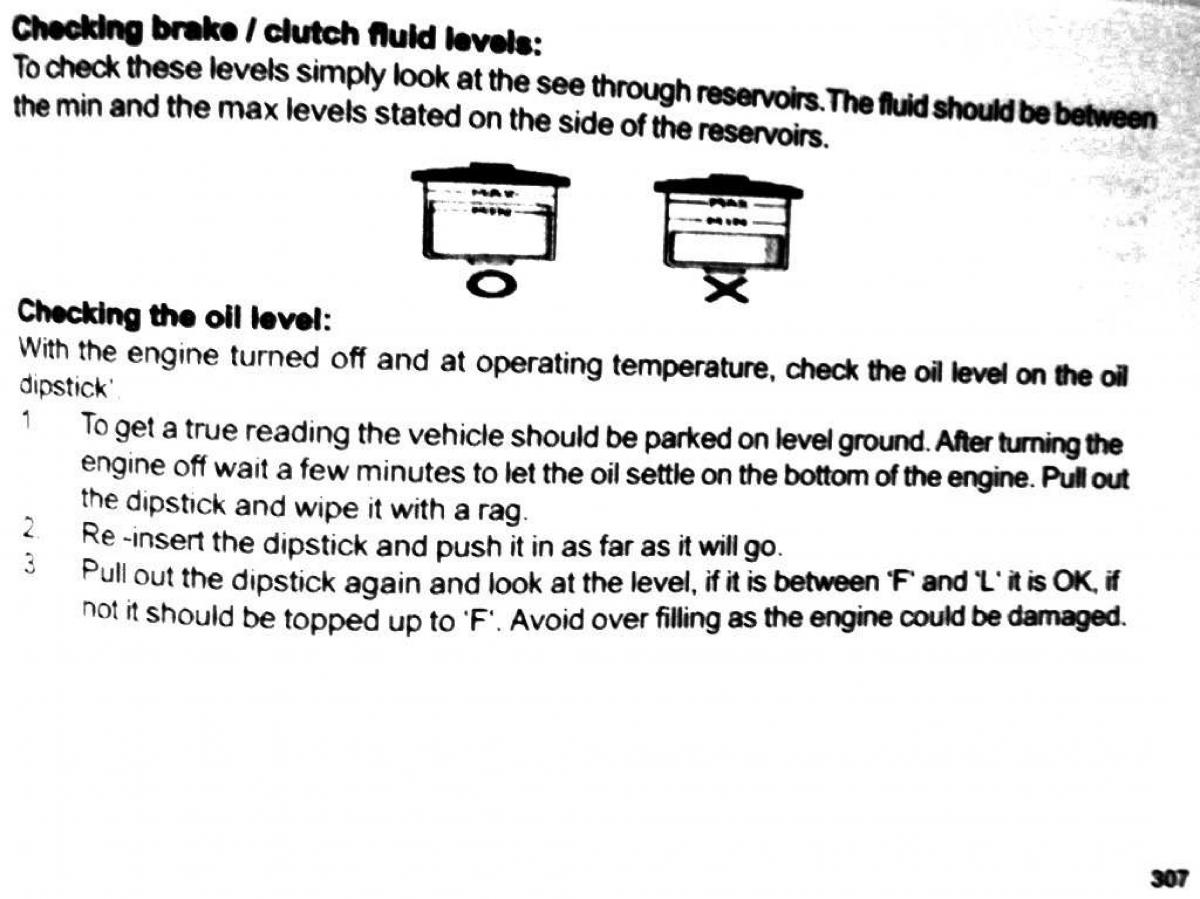 Mitsubishi Pajero II 2 owners manual / page 307