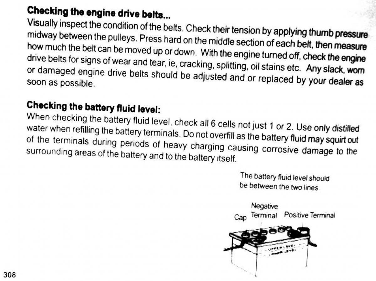 Mitsubishi Pajero II 2 owners manual / page 308