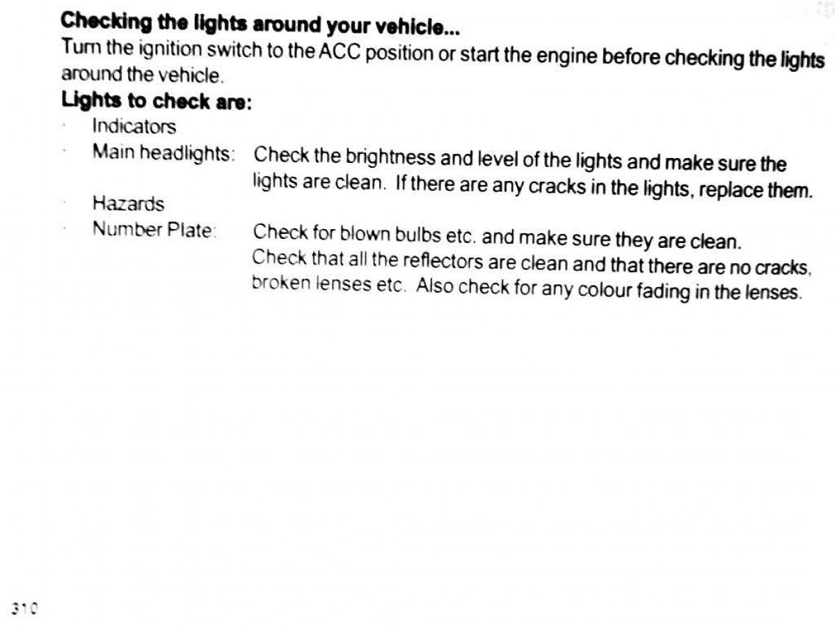 Mitsubishi Pajero II 2 owners manual / page 310