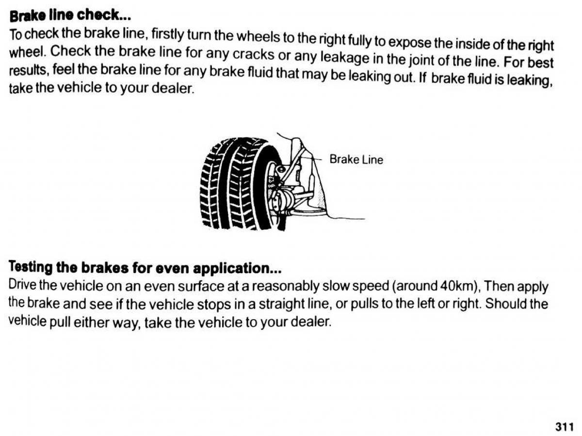 Mitsubishi Pajero II 2 owners manual / page 311