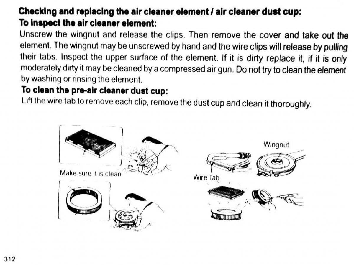 Mitsubishi Pajero II 2 owners manual / page 312