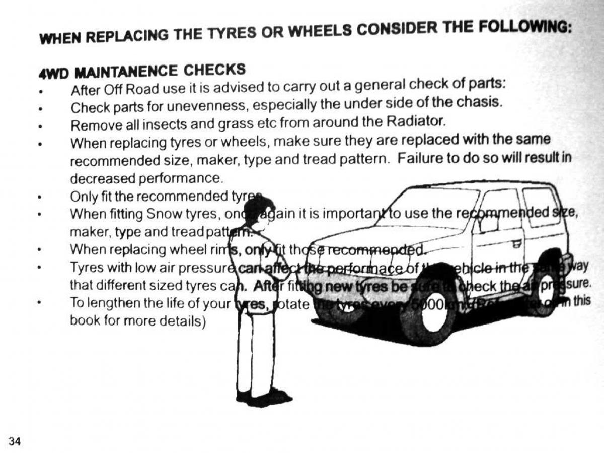 Mitsubishi Pajero II 2 owners manual / page 34