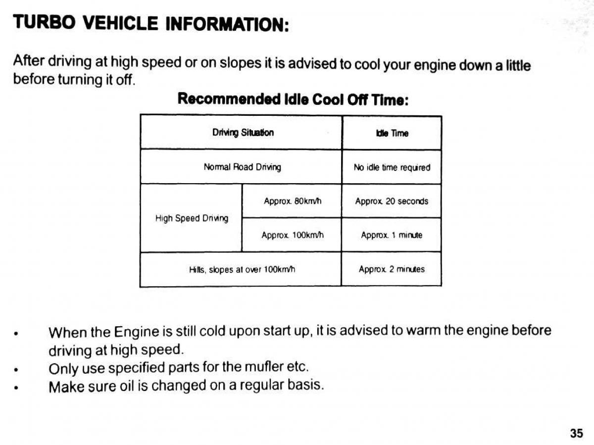 Mitsubishi Pajero II 2 owners manual / page 35