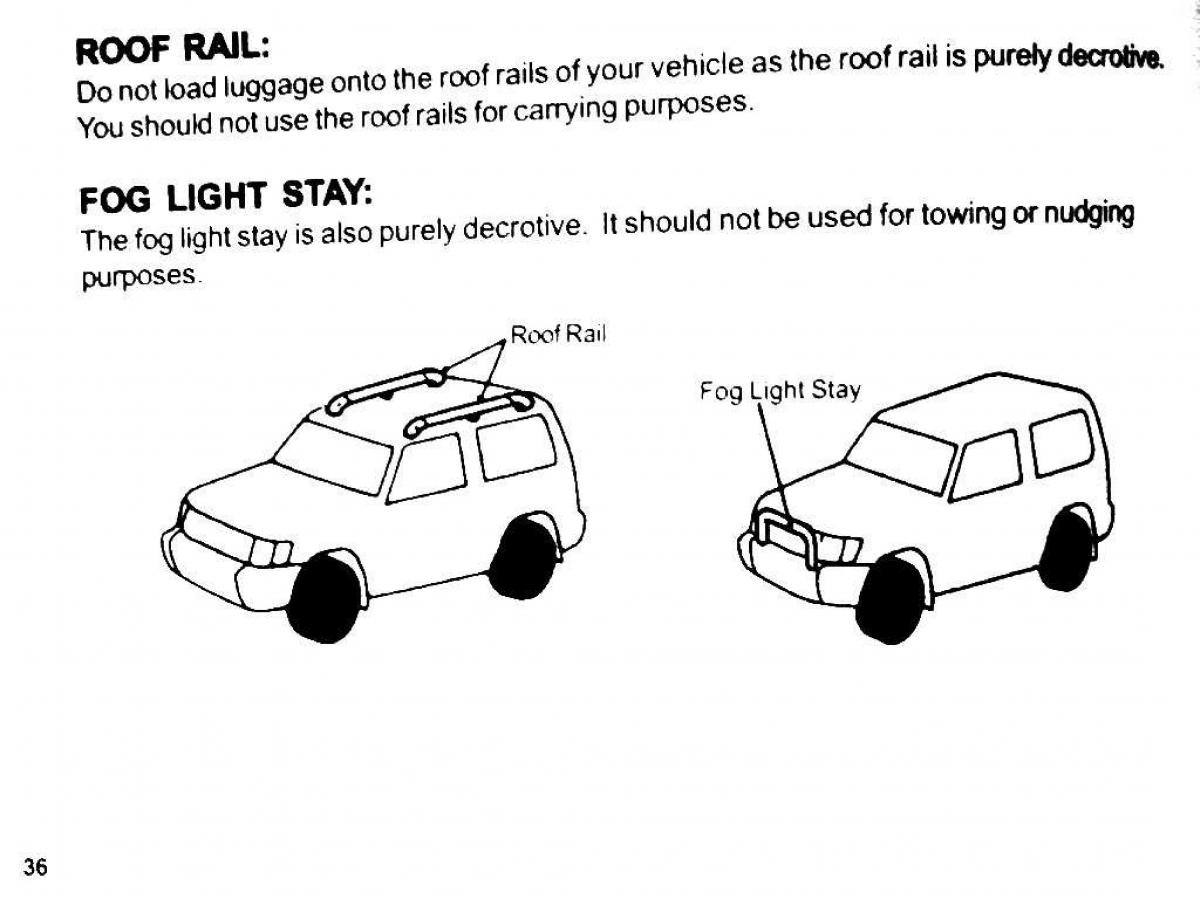 Mitsubishi Pajero II 2 owners manual / page 36